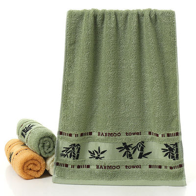 Logo maßgeschneiderte weiche und absorbierende Jacquard Bambusfaser Handtuch für die Haushaltsreinigung