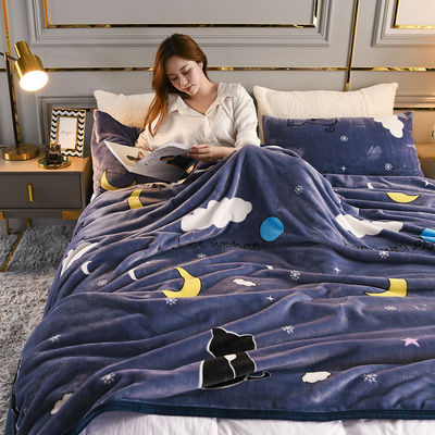 300g Solid Color Polyester Polar Fleece Throw Blanket für die eigene Promotion