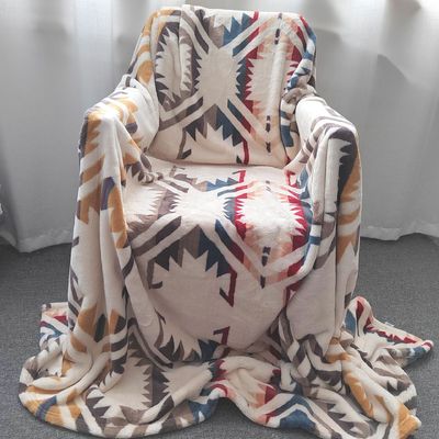 Flannel Sherpa-Decke für Bettwäsche König Königin Twin Size Gewebte Polyester-Boho-Decke