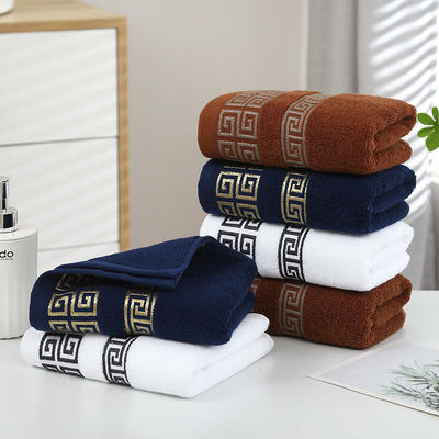 Luxus-Hotel-Bräderie Custom Dicke Super Weich Bad 100% Baumwolle Handtuch-Sets