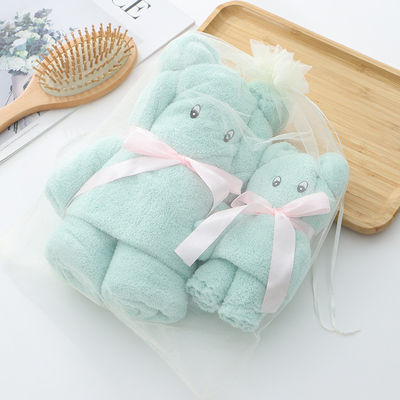 Wie gezeigt Luxury Bear Handtuch Bad Handtuch Dichte Korallen Samt Set absorbierend süß weiches Geschenk