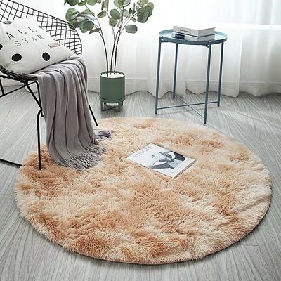 Zuhause Soft Circle Teppiche für Kinder Mädchen Teenager Zimmer Wohnzimmer Tier Druckmuster
