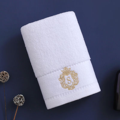 Dicke Baumwolle gestreifte Muster Luxus Hotel Handtuch Set mit gesticktem Logo und OEM Logo