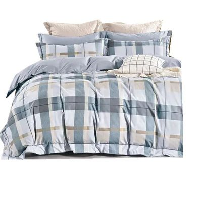 Home Appliance Luxus 40er Jahre Baumwoll Bettwäsche Set mit 100% Baumwollblech Quilt Kissen Deckel