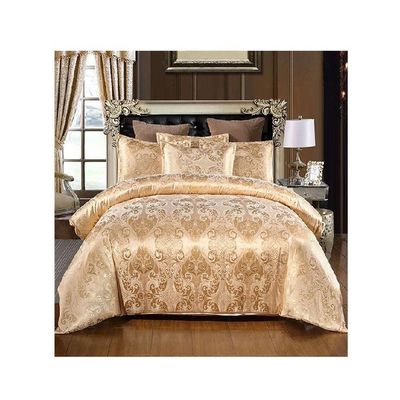 Rotationsbildschirmdruck Satin Bettwäsche Set 3 4 6 7 Stück Baumwollblech Kissenkoffer Decke