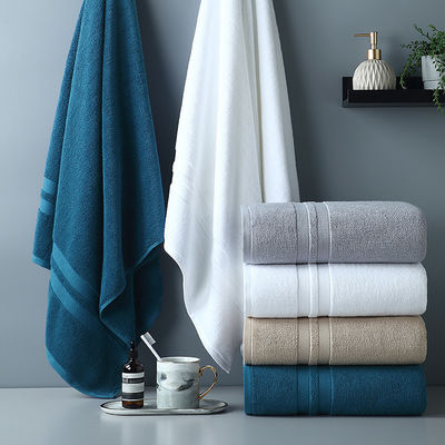 High Absorption Badetücher Set Luxus Verdicktes gestreiftes Muster mit Plaid Design