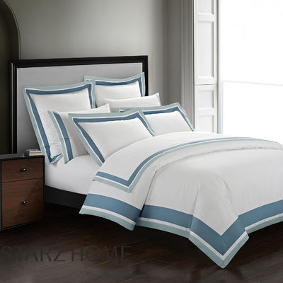 Europa-Design-Stil Königingröße Baumwolle Doppelbettwäsche Bettwäsche Set 3-3.5kg