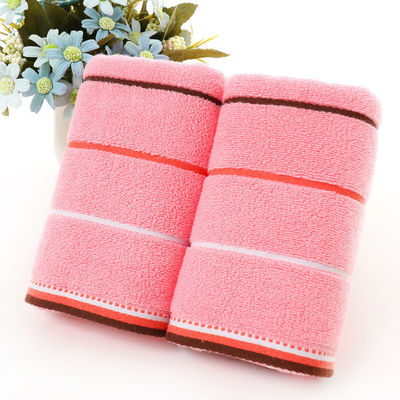 Badetuch in gestreifter Satin-File Jacquard reines Baumwollmaterial für Kunden jeden Alters