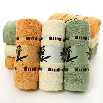 Logo maßgeschneiderte weiche und absorbierende Jacquard Bambusfaser Handtuch für die Haushaltsreinigung