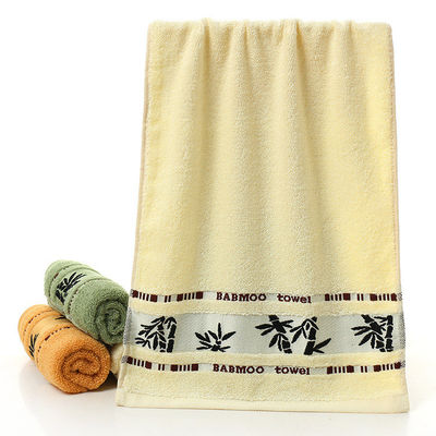 Logo maßgeschneiderte weiche und absorbierende Jacquard Bambusfaser Handtuch für die Haushaltsreinigung