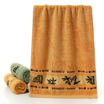 Logo maßgeschneiderte weiche und absorbierende Jacquard Bambusfaser Handtuch für die Haushaltsreinigung