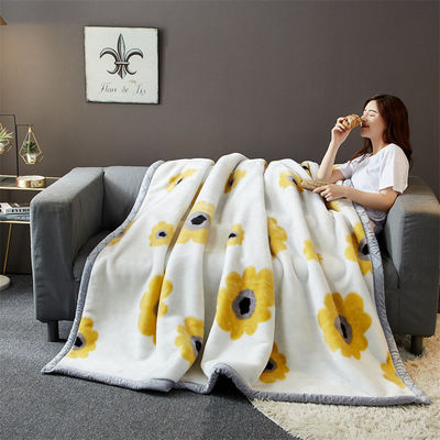 Saisonale All-Season Raschel Decke Luxus-Bett gedruckt Zuhause Schlafzimmer Flauschige Wurf