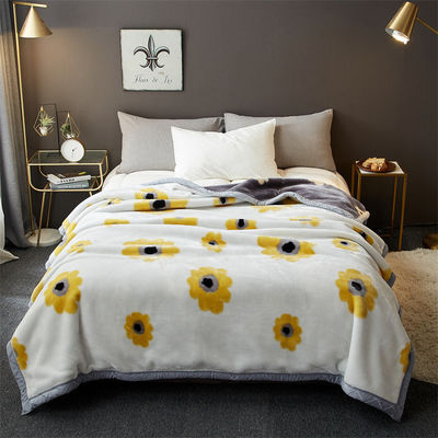 Saisonale All-Season Raschel Decke Luxus-Bett gedruckt Zuhause Schlafzimmer Flauschige Wurf