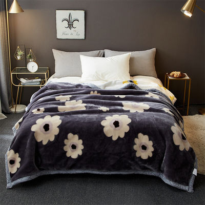 Saisonale All-Season Raschel Decke Luxus-Bett gedruckt Zuhause Schlafzimmer Flauschige Wurf