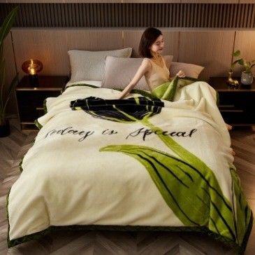 Saisonale All-Season Raschel Decke Luxus-Bett gedruckt Zuhause Schlafzimmer Flauschige Wurf