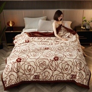 Saisonale All-Season Raschel Decke Luxus-Bett gedruckt Zuhause Schlafzimmer Flauschige Wurf