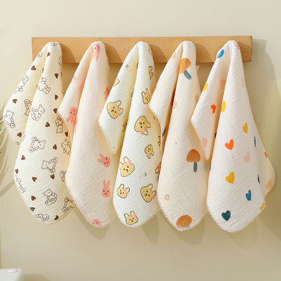 Tierdruck 100% Baumwolle Custom Cartoon Druck Gewebter Baby Kinder Kleines Mini-Gesichtshandtuch