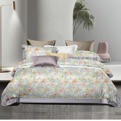 Home Anpassen Drucken Königin King Größe Baumwolle Bettwäsche Sets mit Pflanzen Blumen und Pflanzen