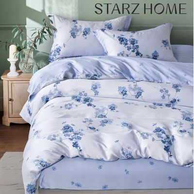 Home Anpassen Drucken Königin King Größe Baumwolle Bettwäsche Sets mit Pflanzen Blumen und Pflanzen