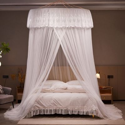 300tc Fadenzahl Schöne Spitzenkuppel Moskitonetz für kundenspezifische Bettwäsche Set Designs