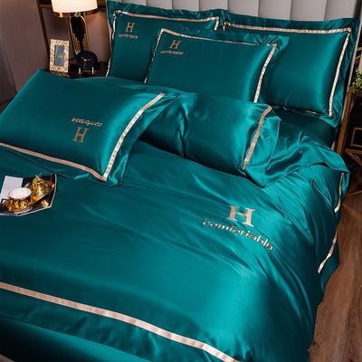 Zuhause Ultra Soft 2023 Waschseide Komforter Cover Bettwäsche Set mit kundenspezifischem Design