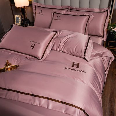 Zuhause Ultra Soft 2023 Waschseide Komforter Cover Bettwäsche Set mit kundenspezifischem Design