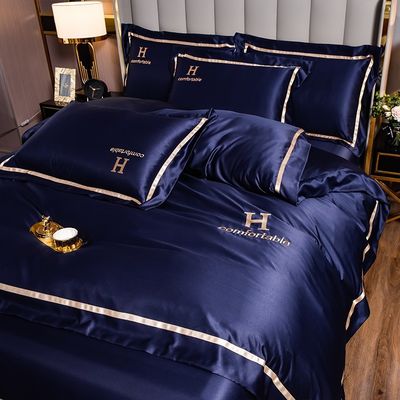 Zuhause Ultra Soft 2023 Waschseide Komforter Cover Bettwäsche Set mit kundenspezifischem Design