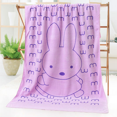 Strandhandtücher mit absorbierendem Polyesterstoff und süßem Kaninchendesign