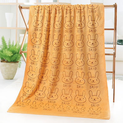 Strandhandtücher mit absorbierendem Polyesterstoff und süßem Kaninchendesign