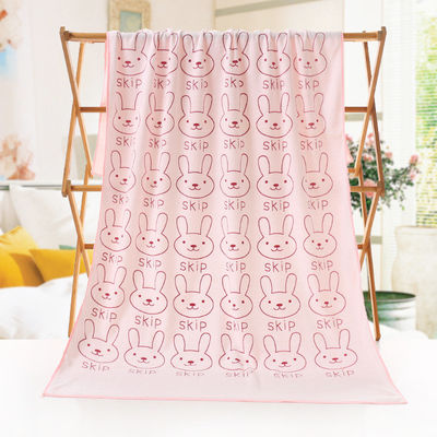Strandhandtücher mit absorbierendem Polyesterstoff und süßem Kaninchendesign