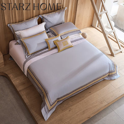 High Count Pima Baumwolle Jacquard Patchwork Bettwäsche Sets im modernen Luxus Design Stil