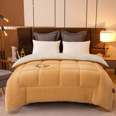 Oeko-Tex Zertifizierte Lichtspinke Solid Comforter Set für Teenager Zwillingsbett gestricktes Design