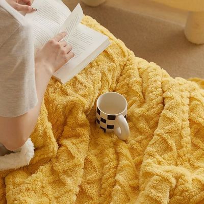 Decken Massivfarbe Super weiche dicke Flannel Sherpa Fleece Decken für Ihren Kunden