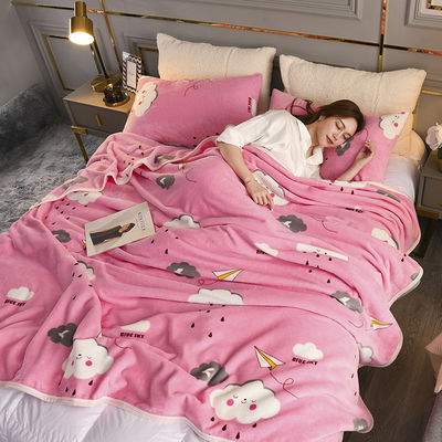300g Solid Color Polyester Polar Fleece Throw Blanket für die eigene Promotion