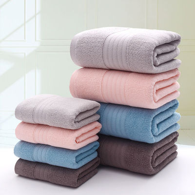 Schnitt Jacquard Plain Color reines Baumwollhandtuch mit weichem und absorbierendem Gewebe