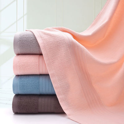 Schnitt Jacquard Plain Color reines Baumwollhandtuch mit weichem und absorbierendem Gewebe