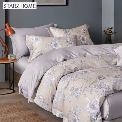 Luxus-Haus-Textilien Blumen-Druck 100% Baumwolle Bettwäsche Set mit in Plain Style