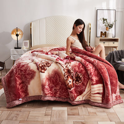 Viele Arten Dicke Doppelschicht Super weiche Korallen Plüsch Hochzeitsdecke 180*220CM
