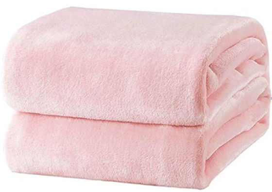 Personalisierte Größe Populäre weiche Polyester-Wurfdecke Korallenfleece-Decken für Reisen