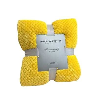 Geschenk 3pcs Menge Recycling Polyester Ananas Check Flannel Decke mit Verdickung