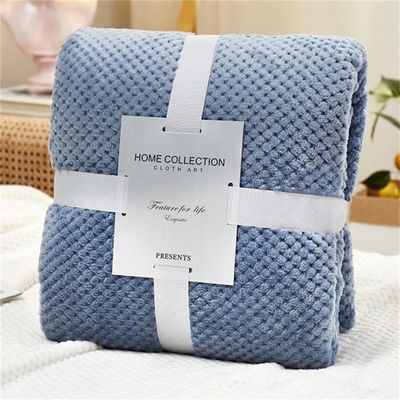 Geschenk 3pcs Menge Recycling Polyester Ananas Check Flannel Decke mit Verdickung