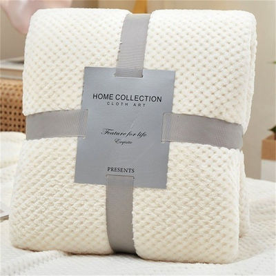 Geschenk 3pcs Menge Recycling Polyester Ananas Check Flannel Decke mit Verdickung