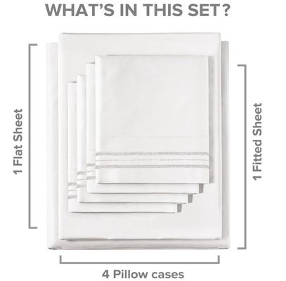Kissenhülle Bettdecke Set 100% Baumwolle Komfort Bett Set für Luxus-Hotel Home Bettwäsche