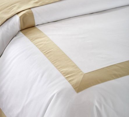 Star Hotel Plain White Luxury Comforter Quilt Cover Bettwäsche Sets aus Baumwollstoff