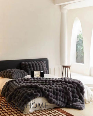 Herbst-Winter-Kartons 100% Polyester warme Stoff Wurfdecke für die ganze Jahreszeit angepasst