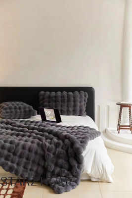 Herbst-Winter-Kartons 100% Polyester warme Stoff Wurfdecke für die ganze Jahreszeit angepasst