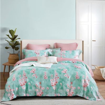 Customized Farbe 4 Stück Luxus Polyester Flachgewebe Weiches Hotel Design Bettwäsche Set für King-Bett