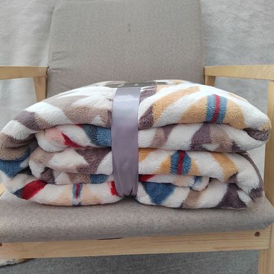 Flannel Sherpa-Decke für Bettwäsche König Königin Twin Size Gewebte Polyester-Boho-Decke