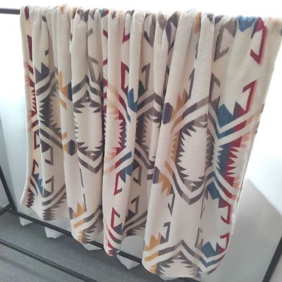 Flannel Sherpa-Decke für Bettwäsche König Königin Twin Size Gewebte Polyester-Boho-Decke