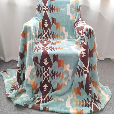 Flannel Sherpa-Decke für Bettwäsche König Königin Twin Size Gewebte Polyester-Boho-Decke
